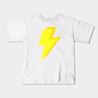 Yellow, Lightning Bolts, Flash Kids T-Shirt